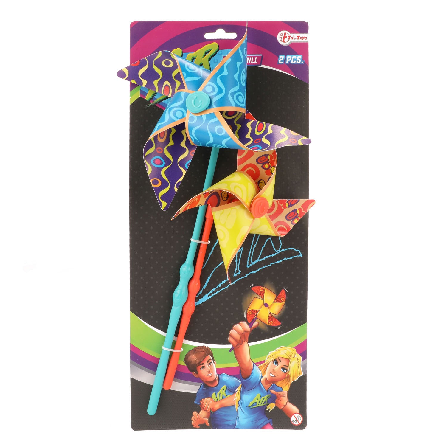 Toi-Toys Splash Windmühlen, 2 Stück.