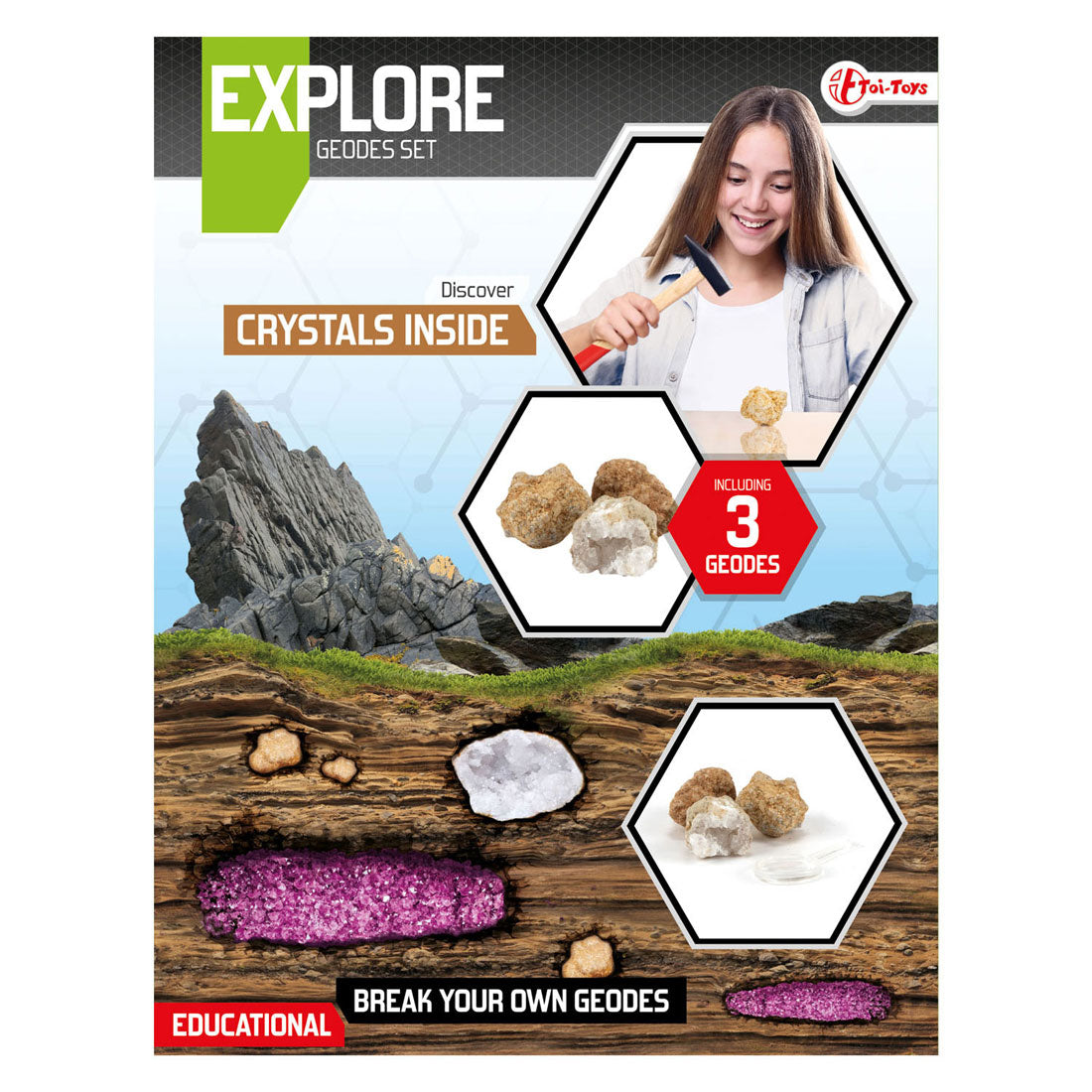Toi-toys toi toys explore geodes breken