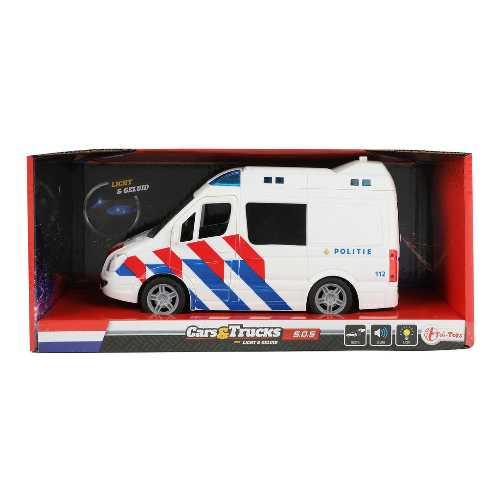 Toi-Toys Polizeibus mit Licht und Sound