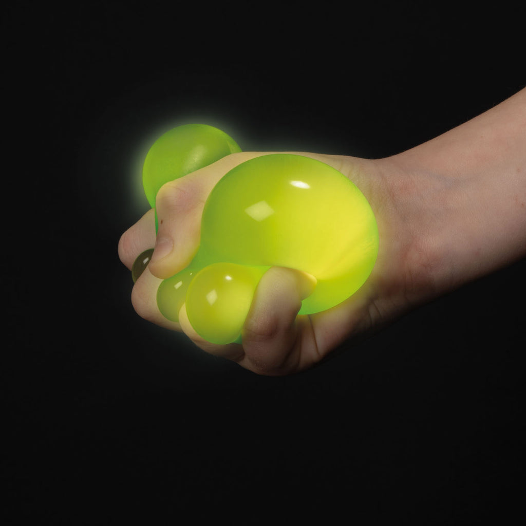 Toi-Toys Klebe-Dehnbälle, die im Dunkeln leuchten, 12 Stück
