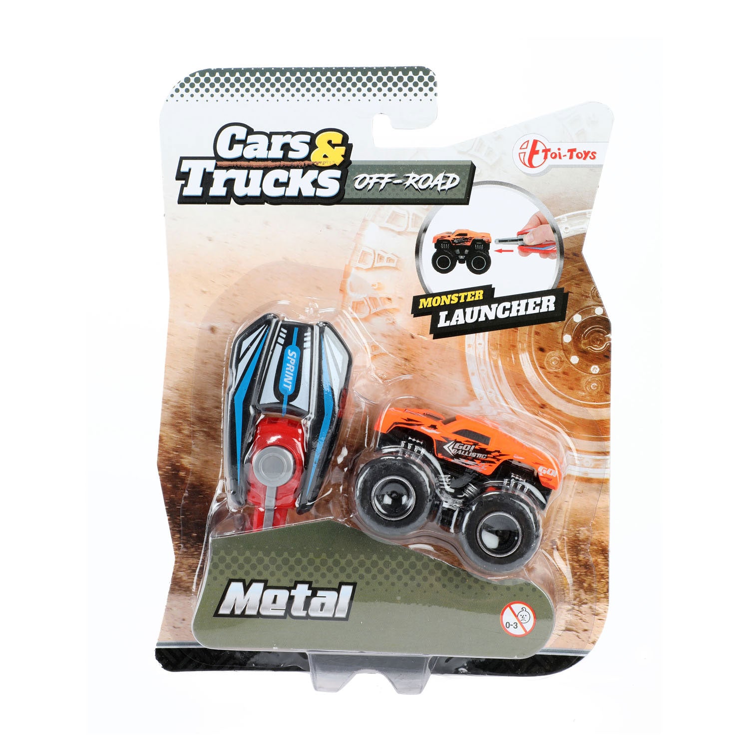 Toi-Toys Toi Toys Afschiet Mini-Monstertruck