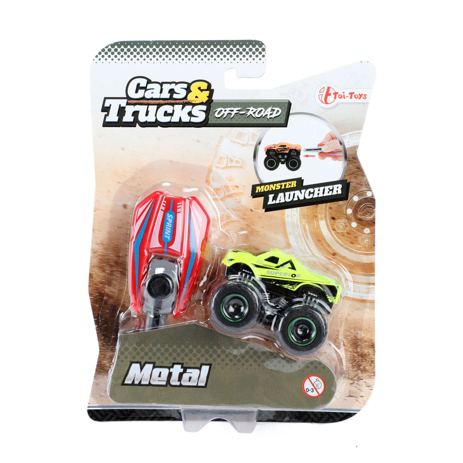 Toi-Toys Toi Toys Afschiet Mini-Monstertruck