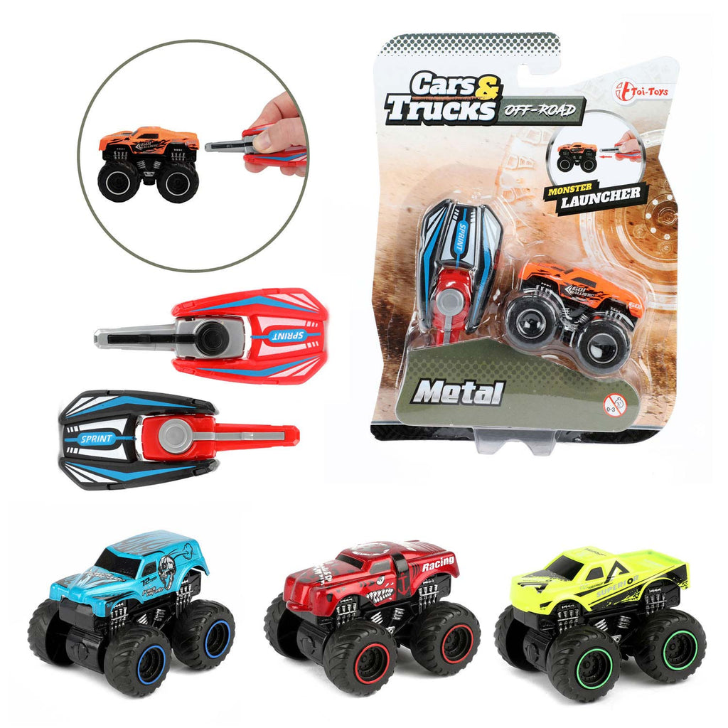 Toi-Toys Toi Toys Afschiet Mini-Monstertruck