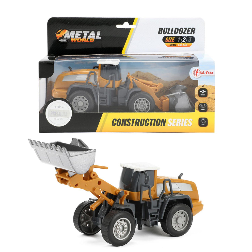 Toi-toys metal bouwvoertuig wiellader 1:55