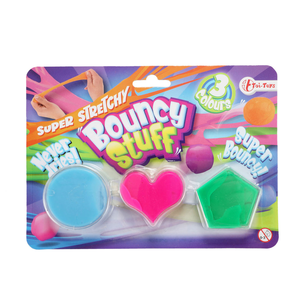 Toi-toys toi toys bouncing putty 3 stuks op kaart