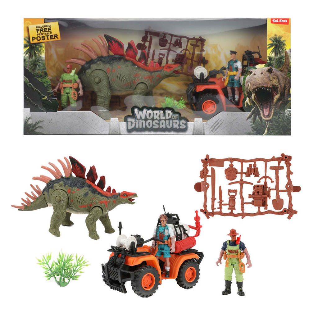 Spielset „Welt der Dinosaurier“ mit vier Dino-Figuren