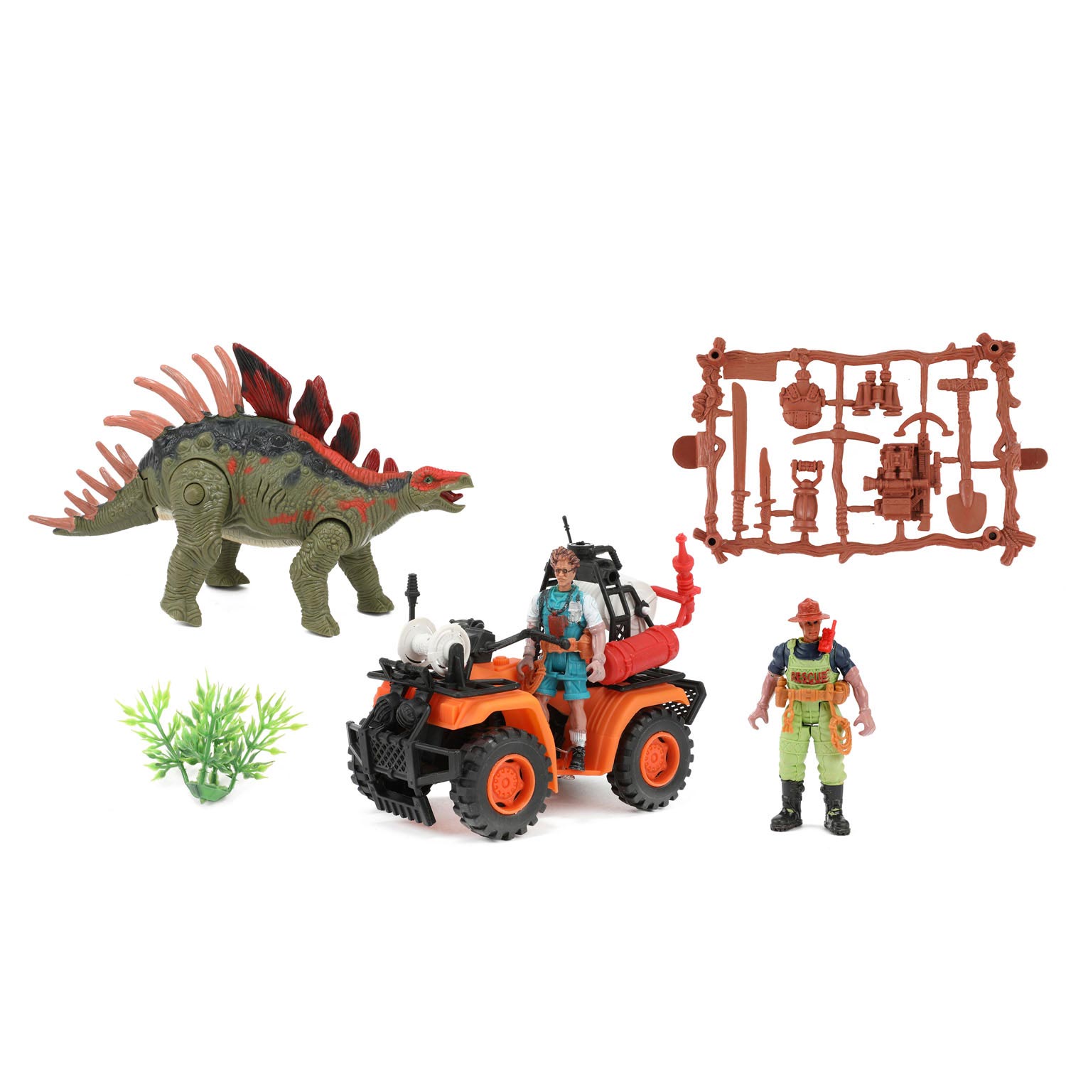 Spielset „Welt der Dinosaurier“ mit vier Dino-Figuren