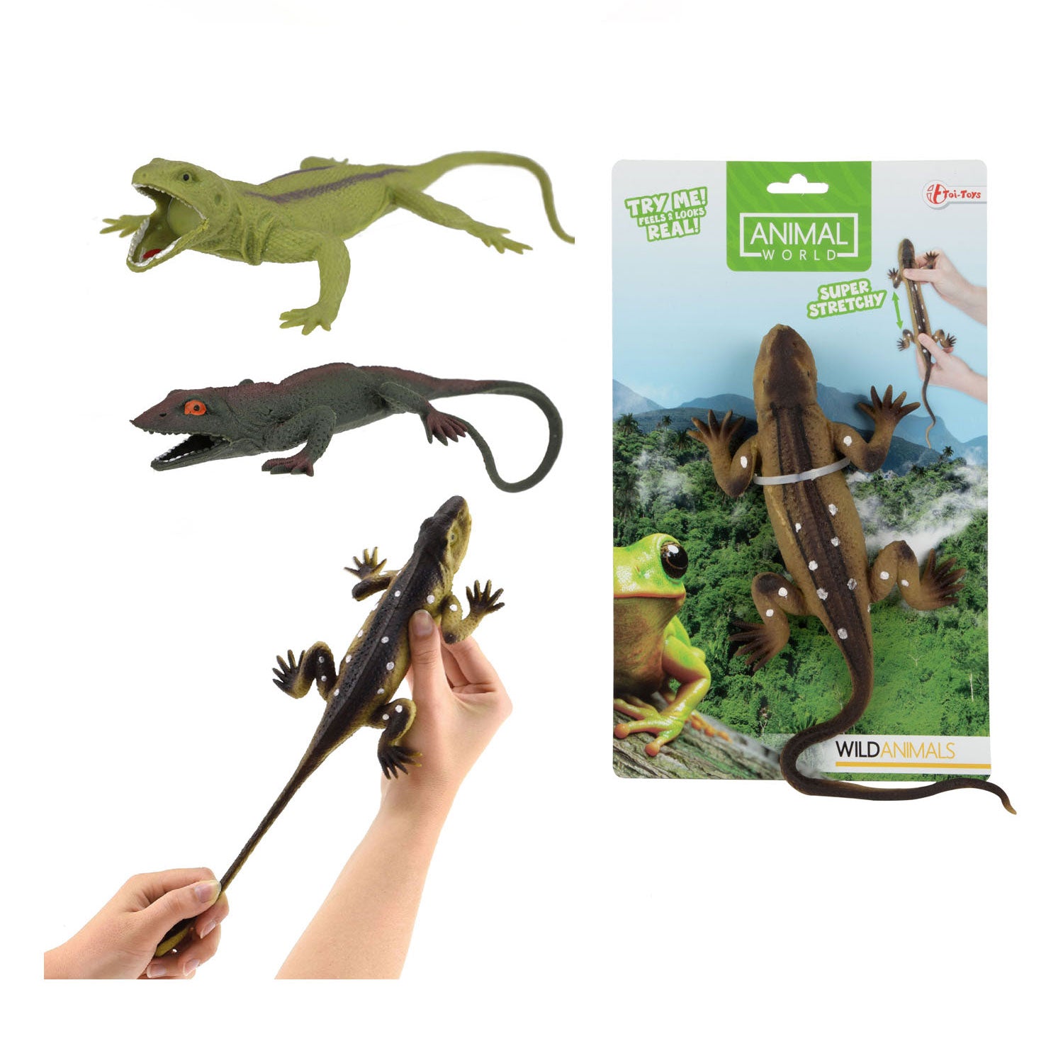 Toi-Toys Lebensechtes Reptil super dehnbar