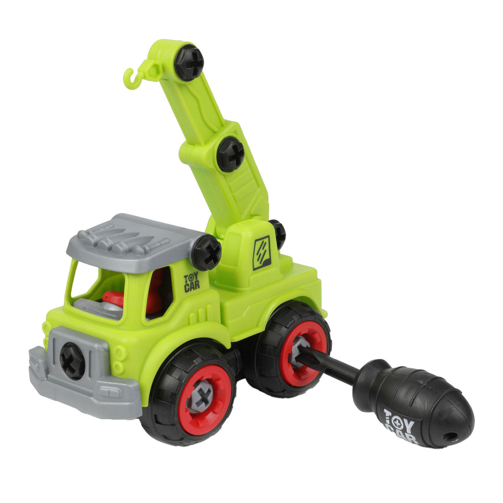 Toi-Toys Autos, Lastwagen, Baufahrzeuge mit Schraubenzieher