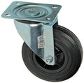 Mack by tente 1049125 - zwenkwiel bevestigingsplaat rubber met nylon velg 125mm | 8 stuks