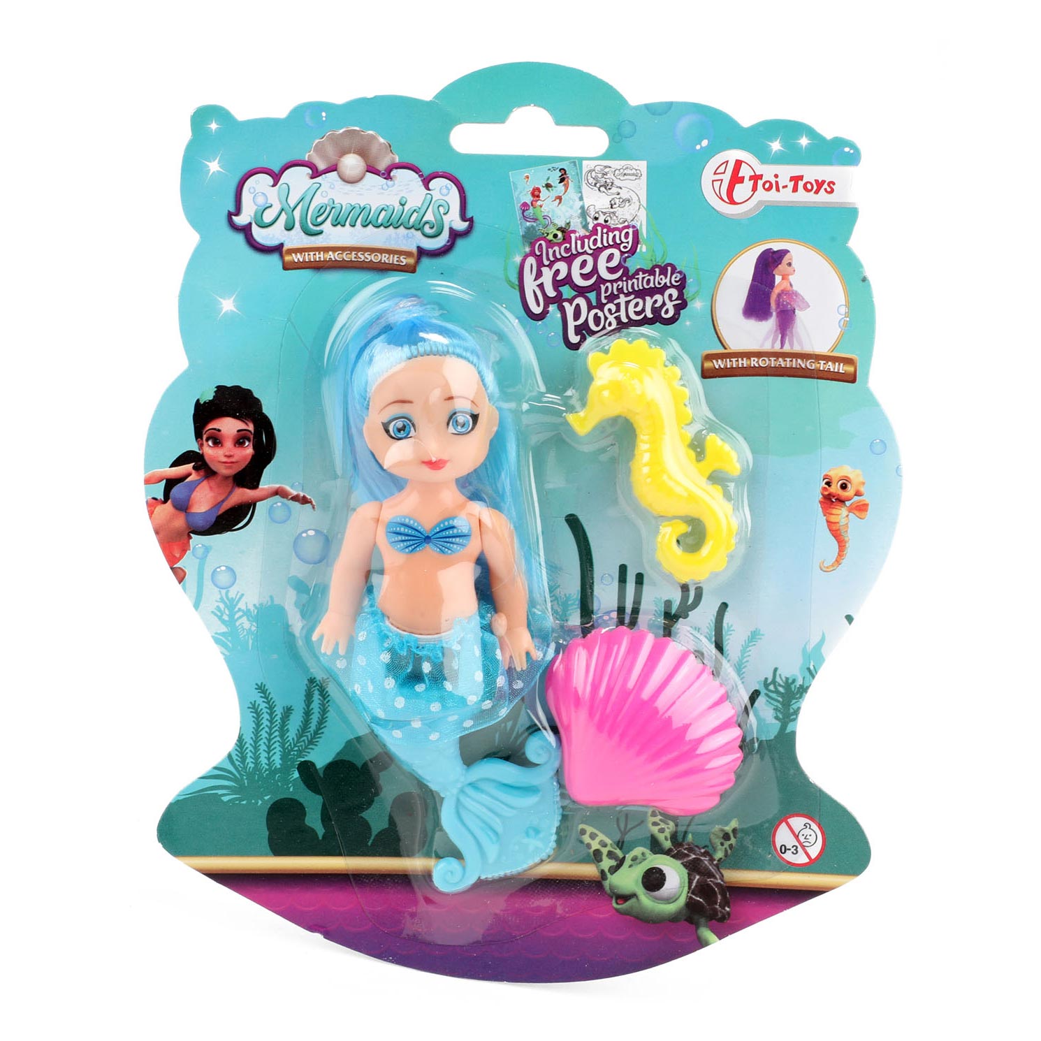 Toi-toys toi toys mermaids zeemeerminpop 12cm