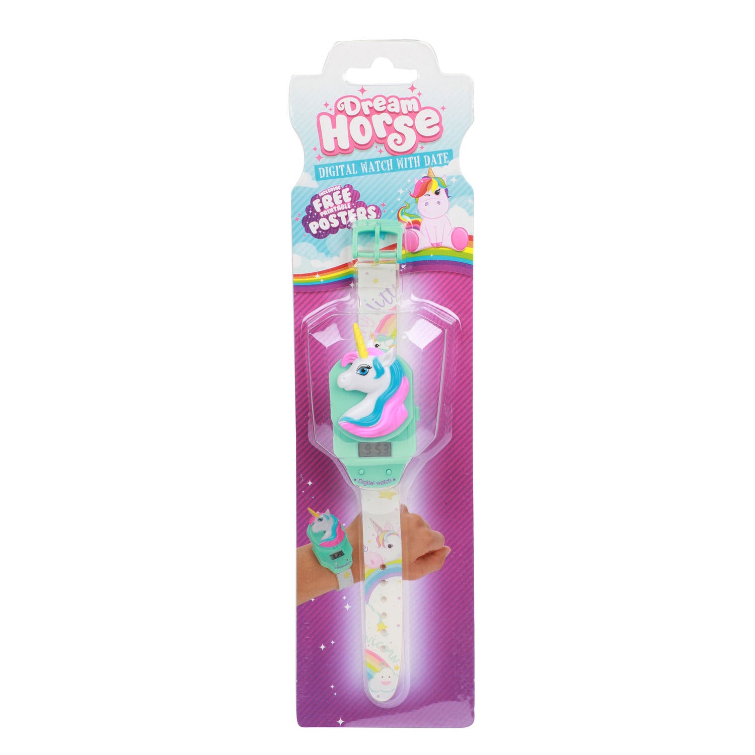 Traumpferd Digitaluhr Einhorn