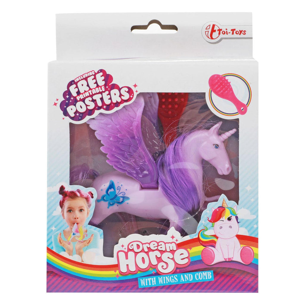 Toi-toys toi toys eenhoorn pegasus met borstel