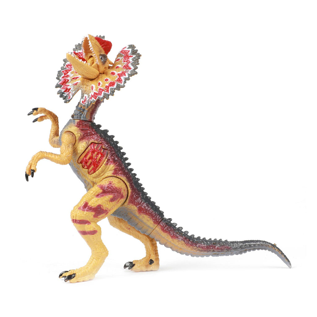 Toi-toys world of dinosaurs dilophosaurus, beweegbare dino met geluid