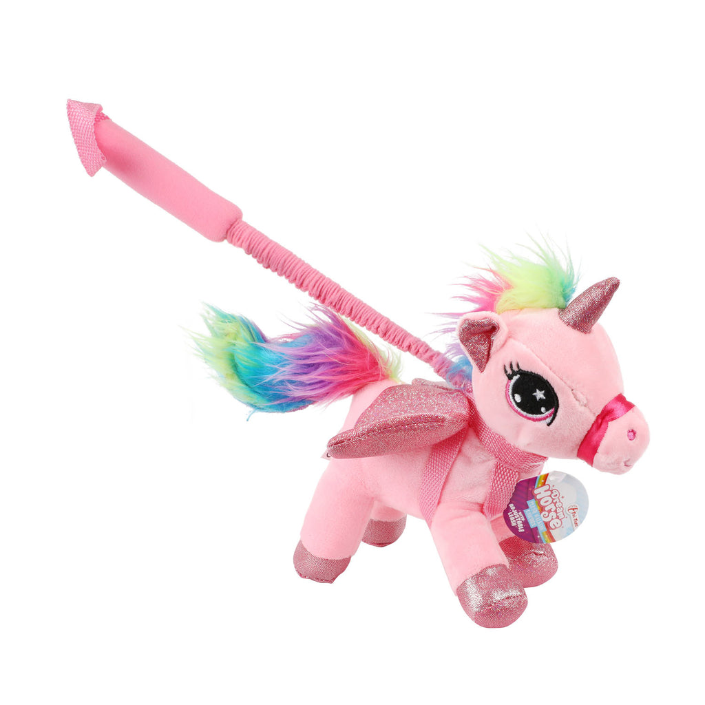 Toi-toys dream horse eenhoorn pluche aan stok