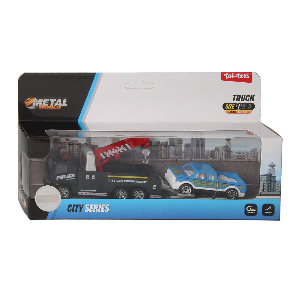 Toi-Toys Metall-Reibungsarbeitsfahrzeug, 2-teilig.