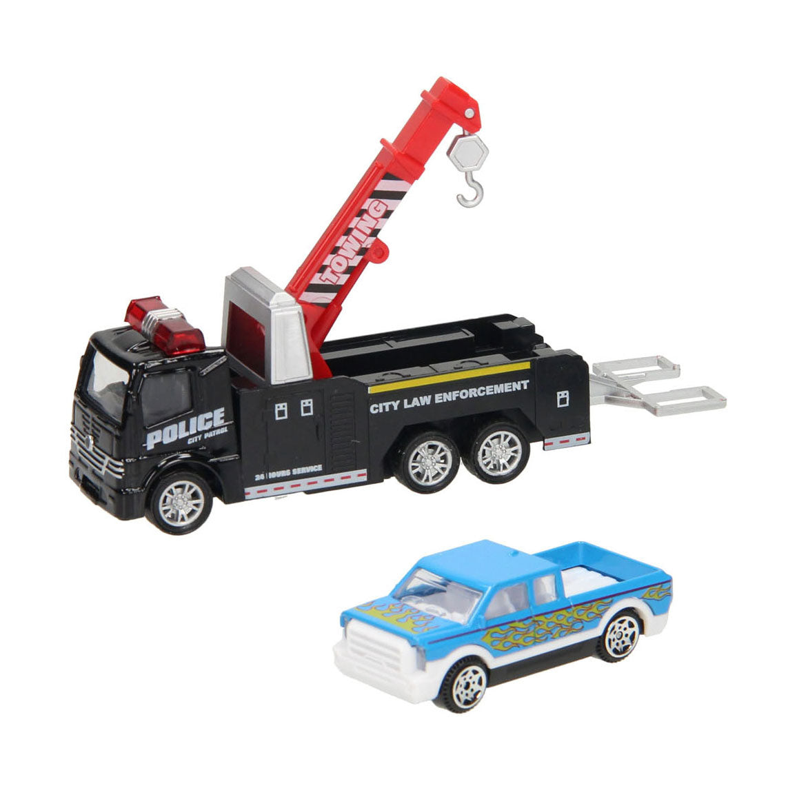Toi-Toys Metall-Reibungsarbeitsfahrzeug, 2-teilig.