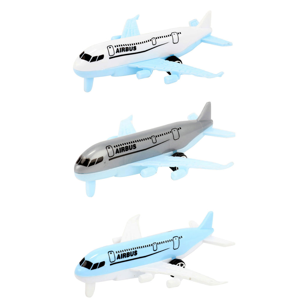 Toi-toys vehicool airbus vliegtuigen - 3st.