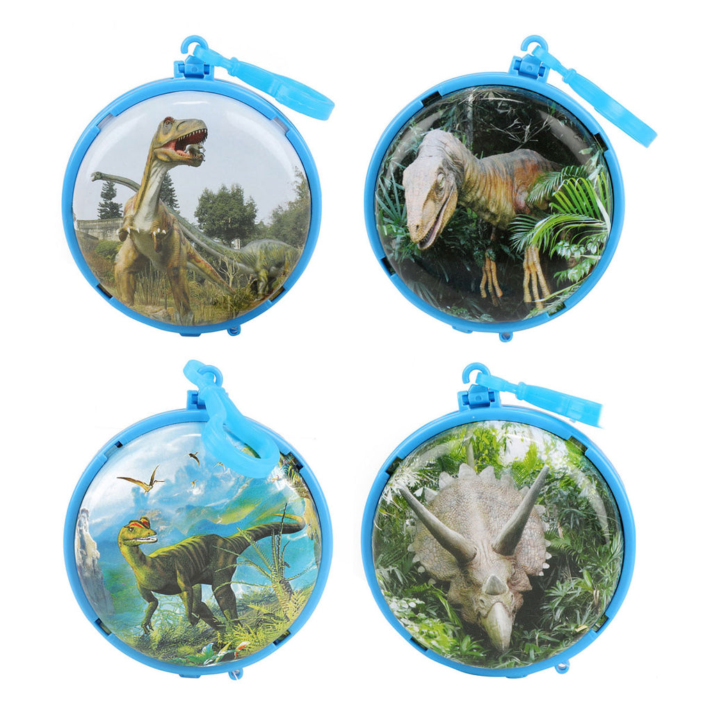 Schlüsselanhänger „Welt der Dinosaurier“ mit Mini-Dinosauriern
