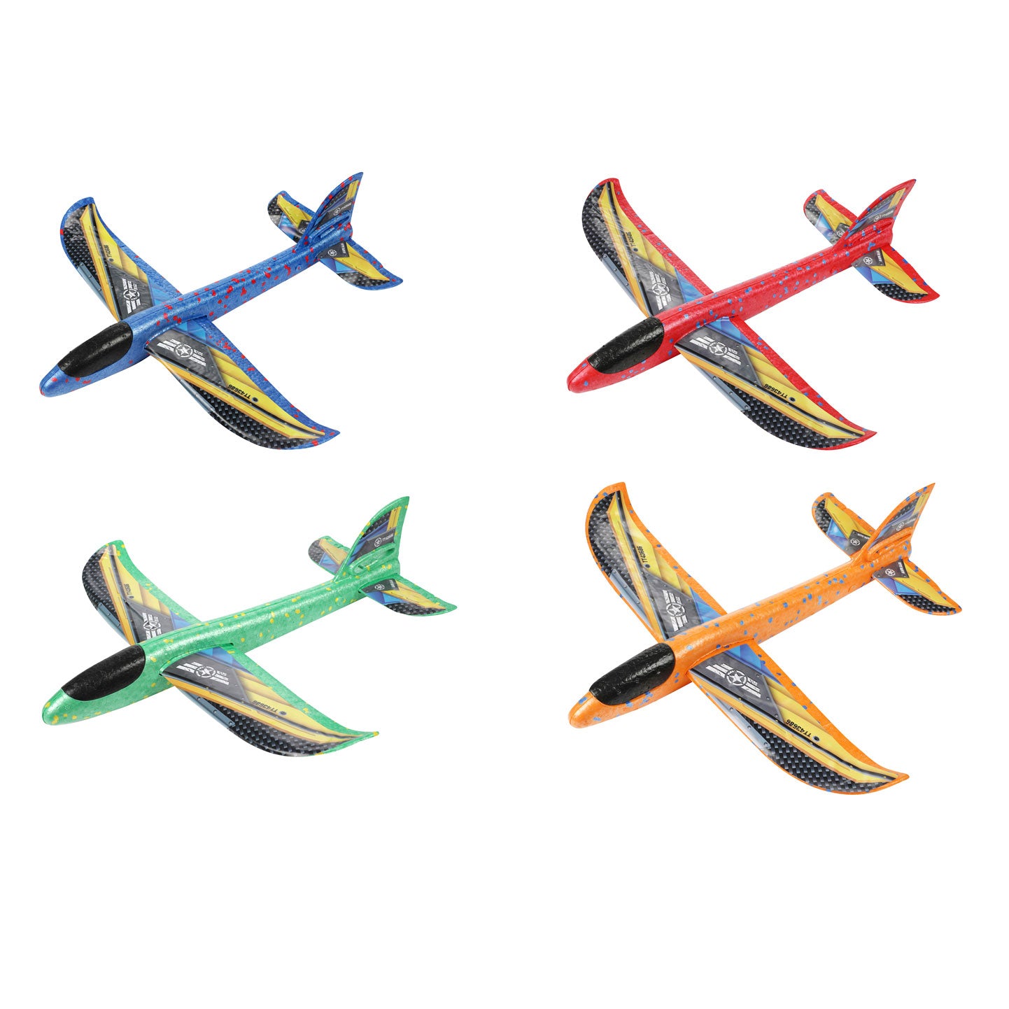 Toi-toys toi toys o play foam vliegtuig 36cm met stickers