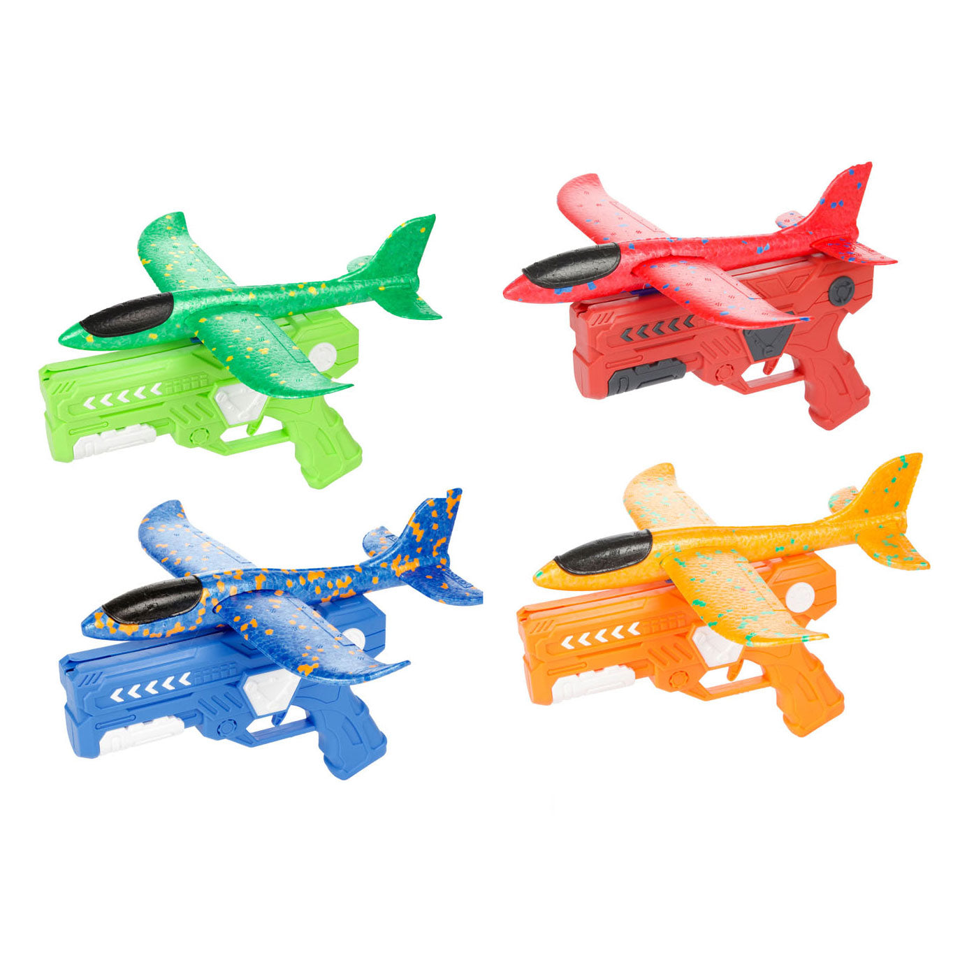 Toi-Toys Air Schaumstoffflugzeug mit Startpistole, 24 cm