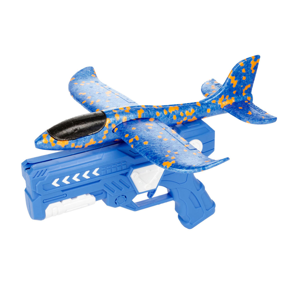 Toi-Toys Air Schaumstoffflugzeug mit Startpistole, 24 cm