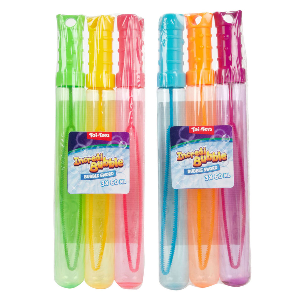 Toi-Toys Incredibubble Seifenblasenschwert 60ml, 3 Stück.