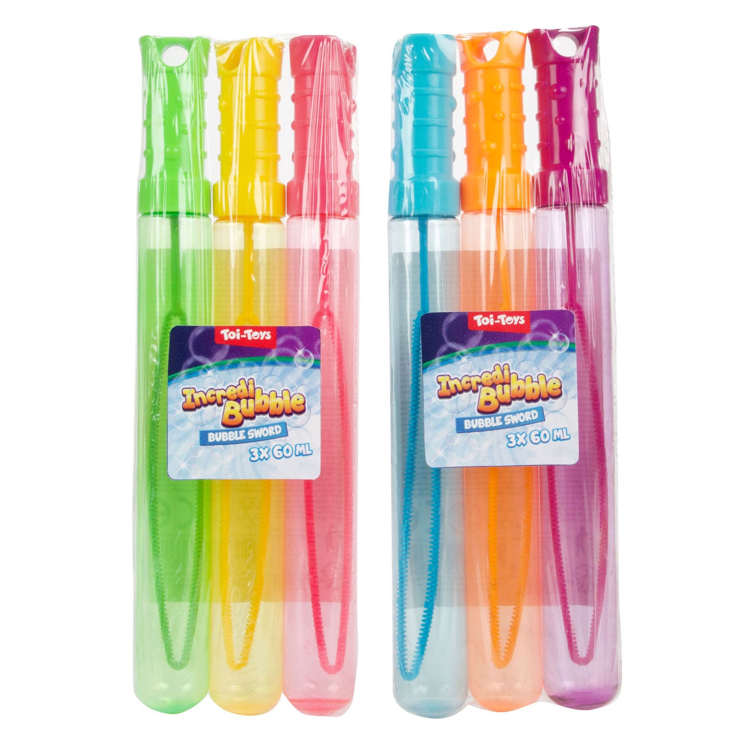 Toi-Toys Incredibubble Seifenblasenschwert 60ml, 3 Stück.