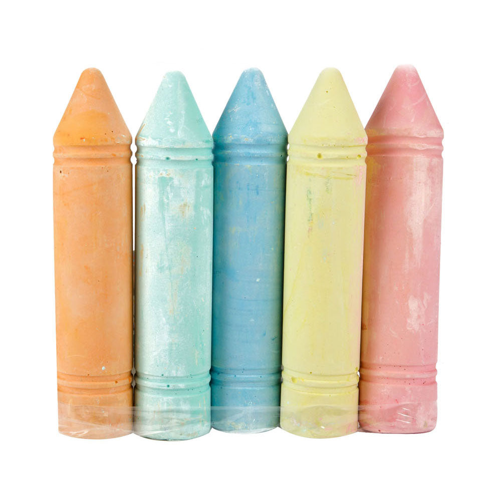 Toi-Toys Straßenmalkreide XXL, 5 Stück.