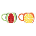 Beker fruit meloen of sinaasappel 8,5cm
