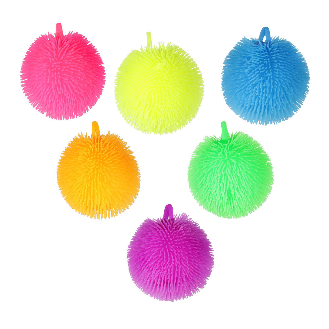 Toi-Toys Pufferz Quetschball, neonfarben, 8 cm
