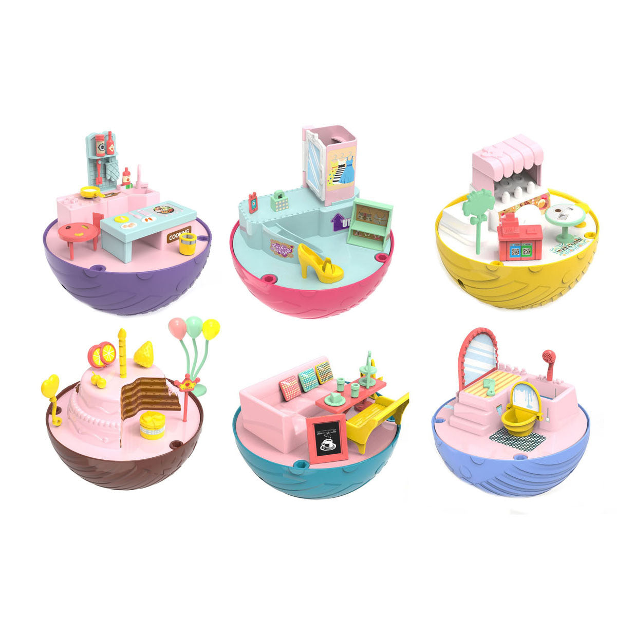 Toi-Toys Mini-Spielset Haus in Kugel