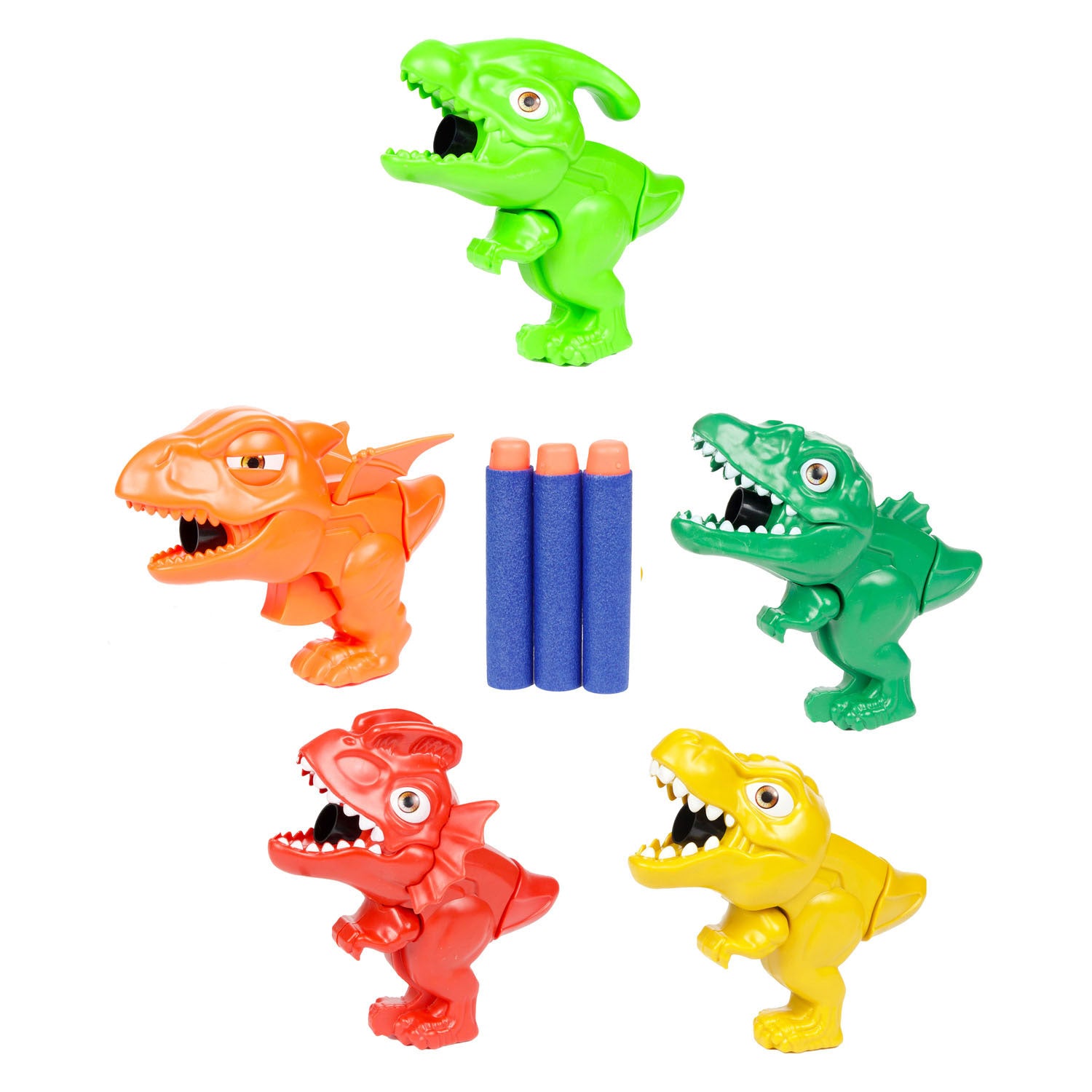 Toi-toys world of dinosaurs mini dinopistool met pijlen, 4dlg.