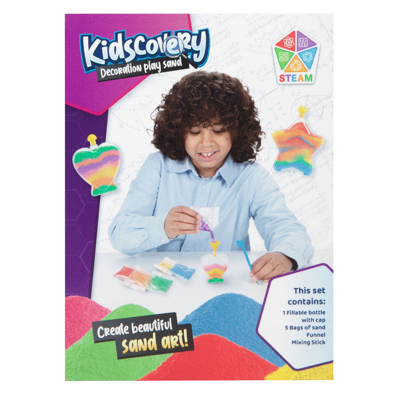 Kidscovery Dekosand mit Flaschenset