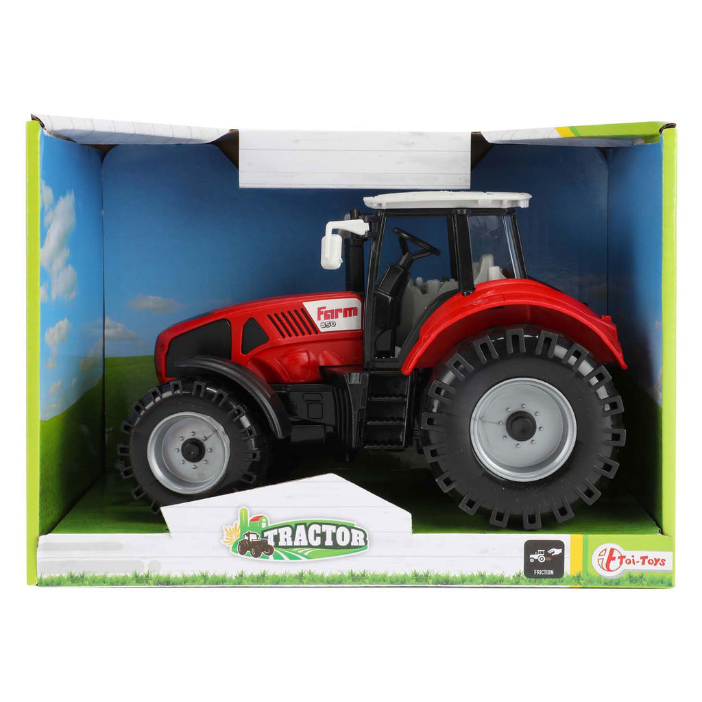 Toi-Toys Traktor mit Reibungsantrieb, rot, 19 cm