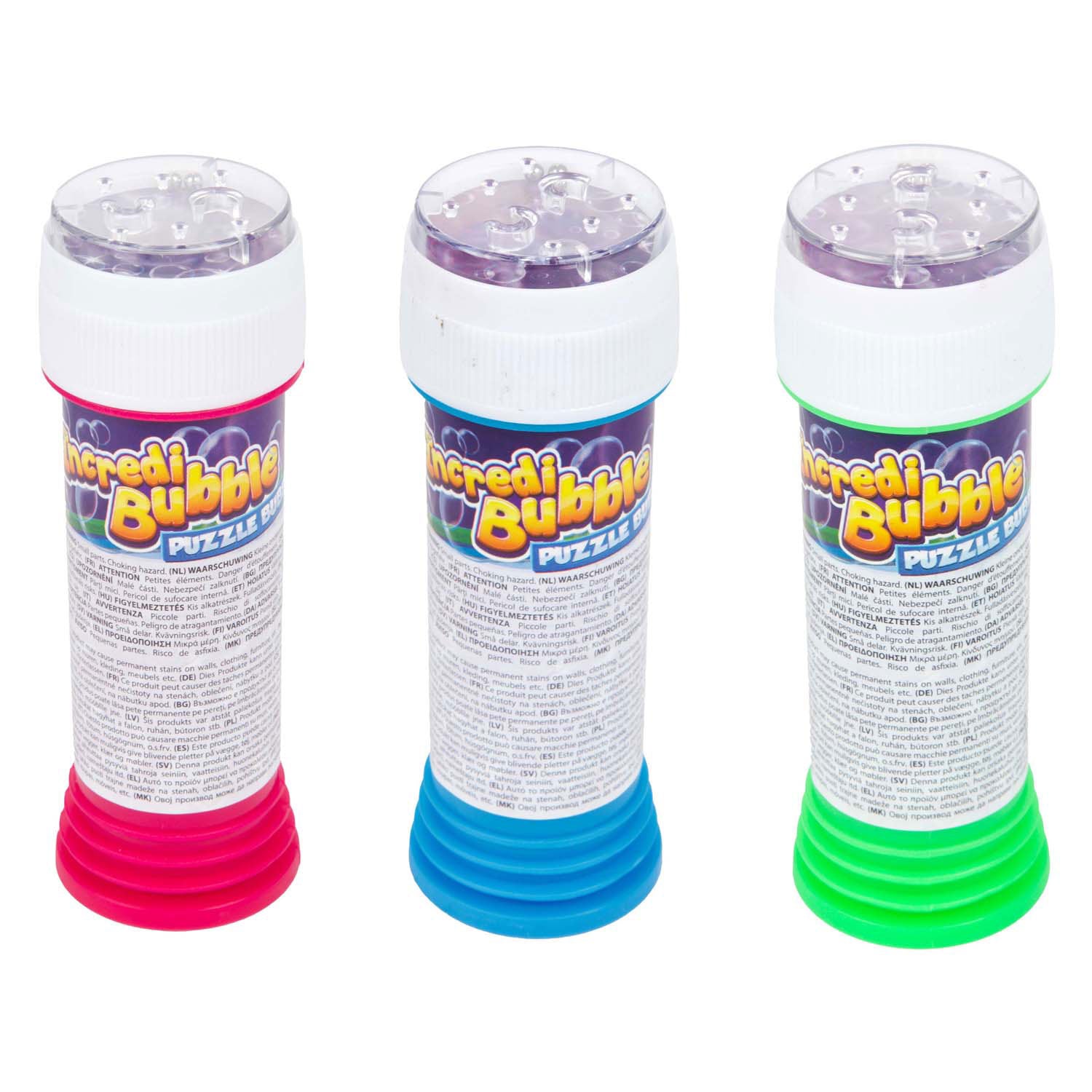 Toi-Toys Incredibubble Seifenblasenmaschine mit Geduldsspiel, 3-teilig.