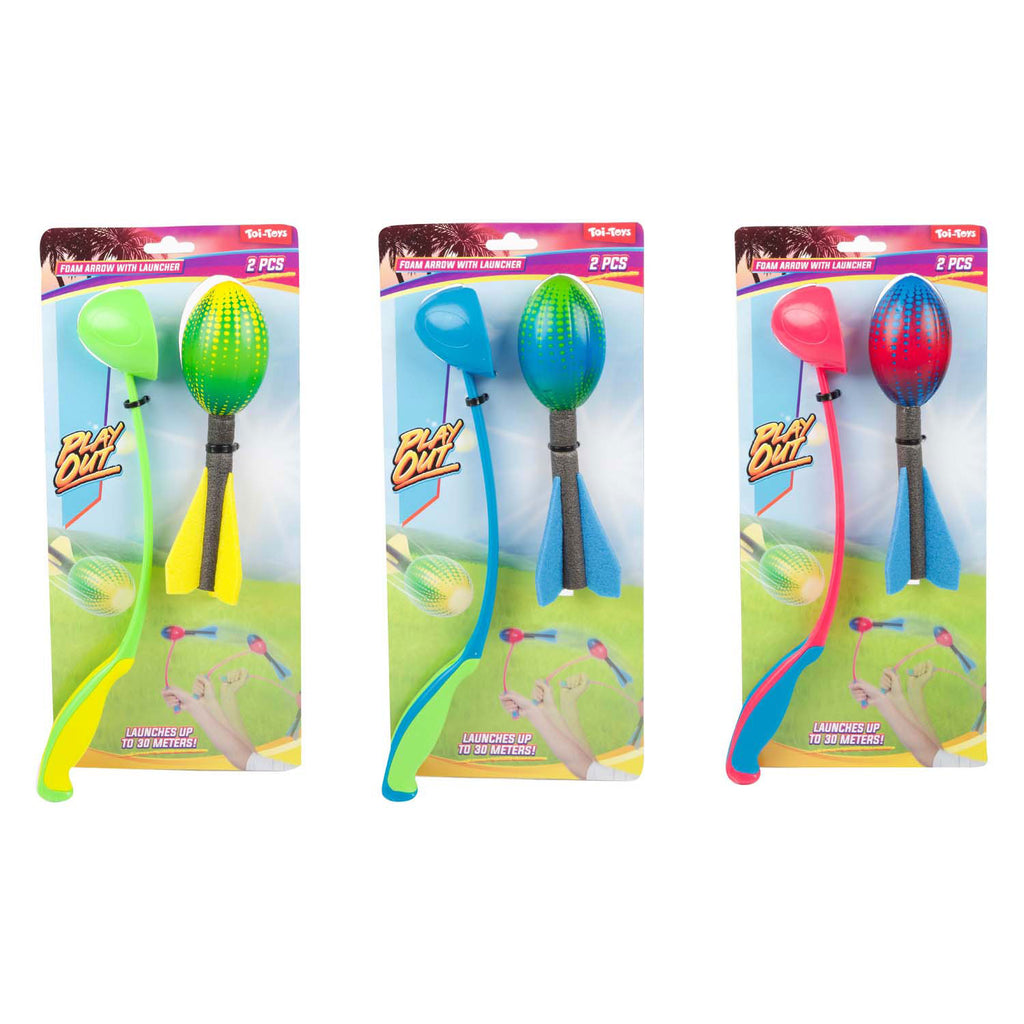 Toi-Toys Mini-Schaumstoffpfeile mit Vortex-Werfer