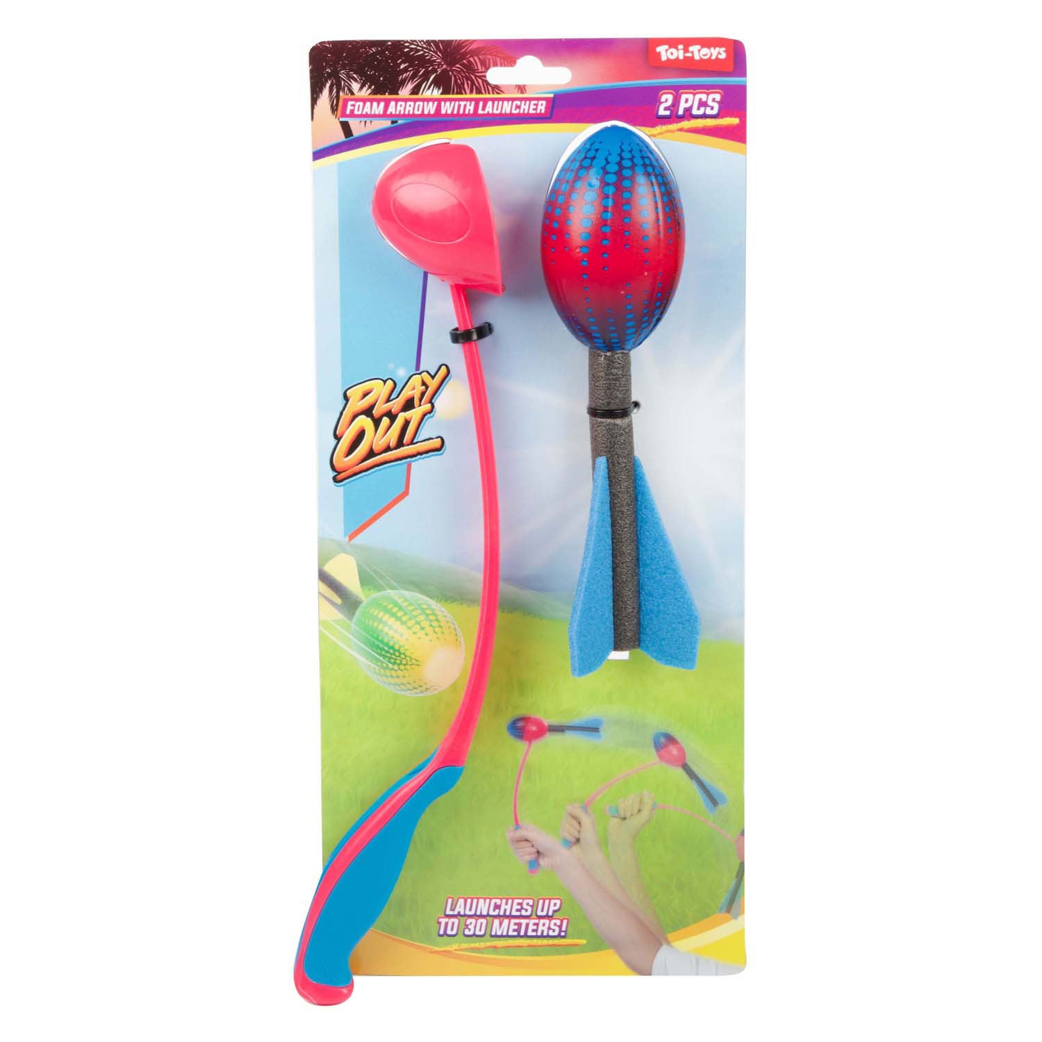 Toi-Toys Mini-Schaumstoffpfeile mit Vortex-Werfer