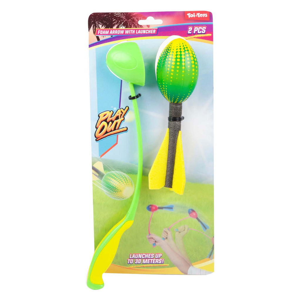 Toi-Toys Mini-Schaumstoffpfeile mit Vortex-Werfer