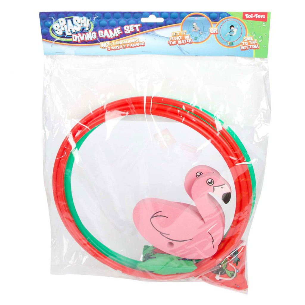 Splash Flamingo Taucherring 80 cm, 2er-Set