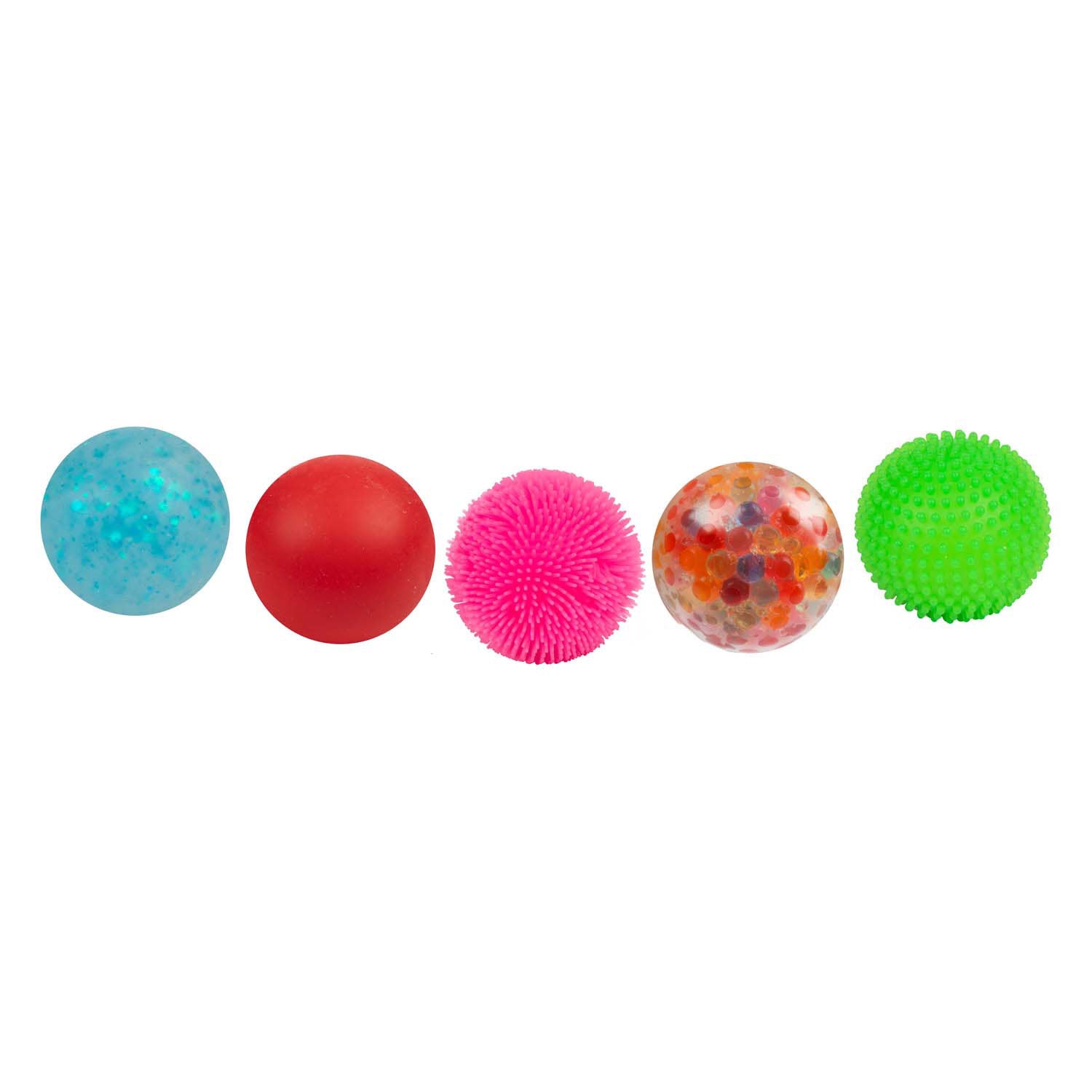 Toi-toys lustiger Squishy Anti-Stress-Ball, 5 Stück.