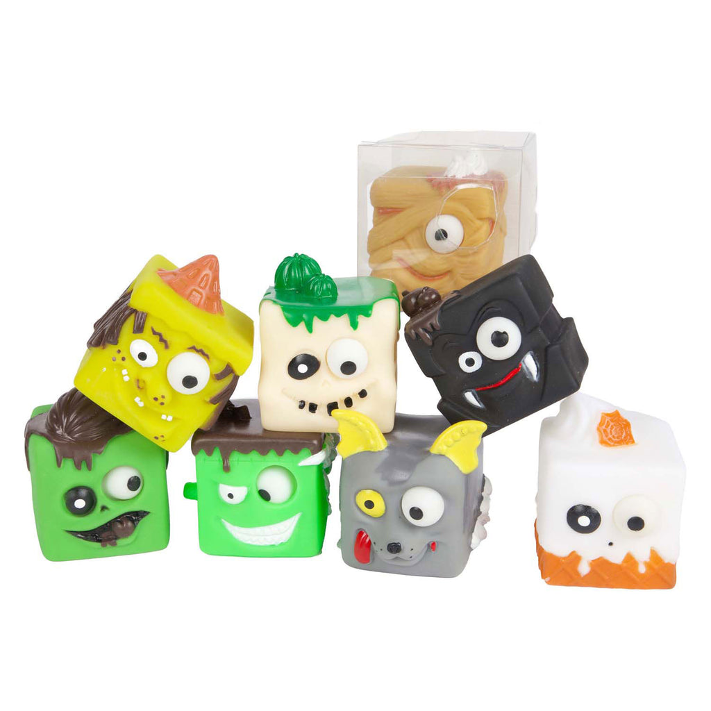 Toi-Toys Lustiger Quetschwürfel mit Monsteraugen, 5 cm
