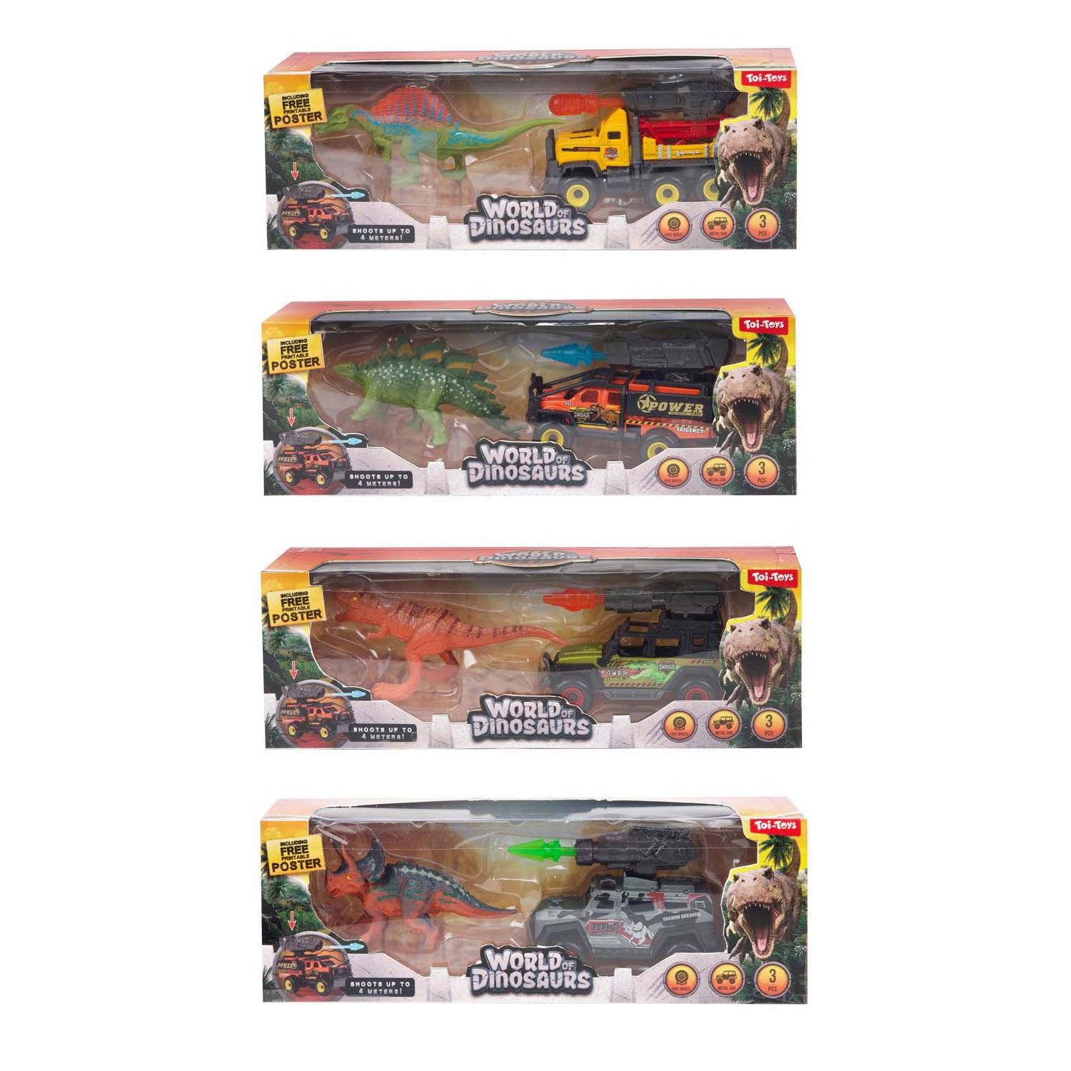 Toi-Toys Spielset Dino-Jäger