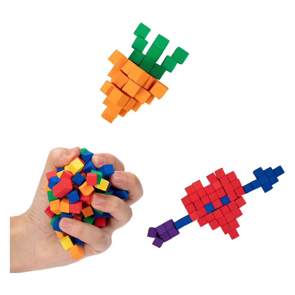 Toi-toys fun zelfklevende mini foamblokken