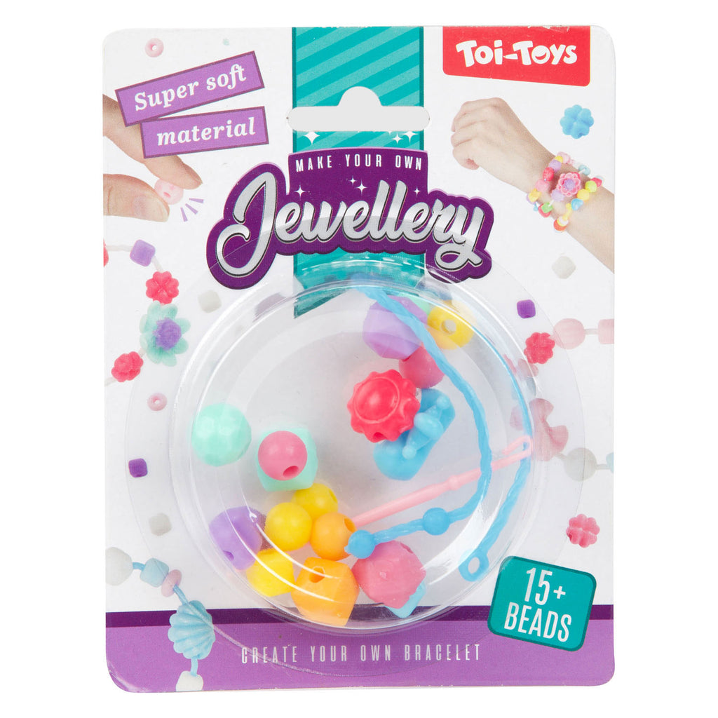 Toi-Toys Armbandherstellung mit weichen Perlen - >15 Perlen
