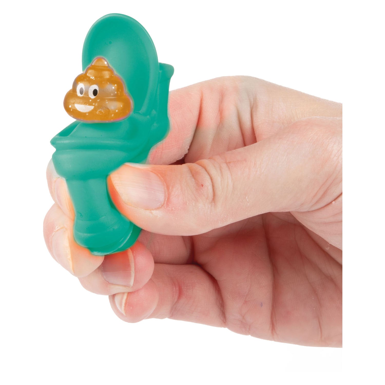 Toi-toys knijptoilet glitter drol 3st
