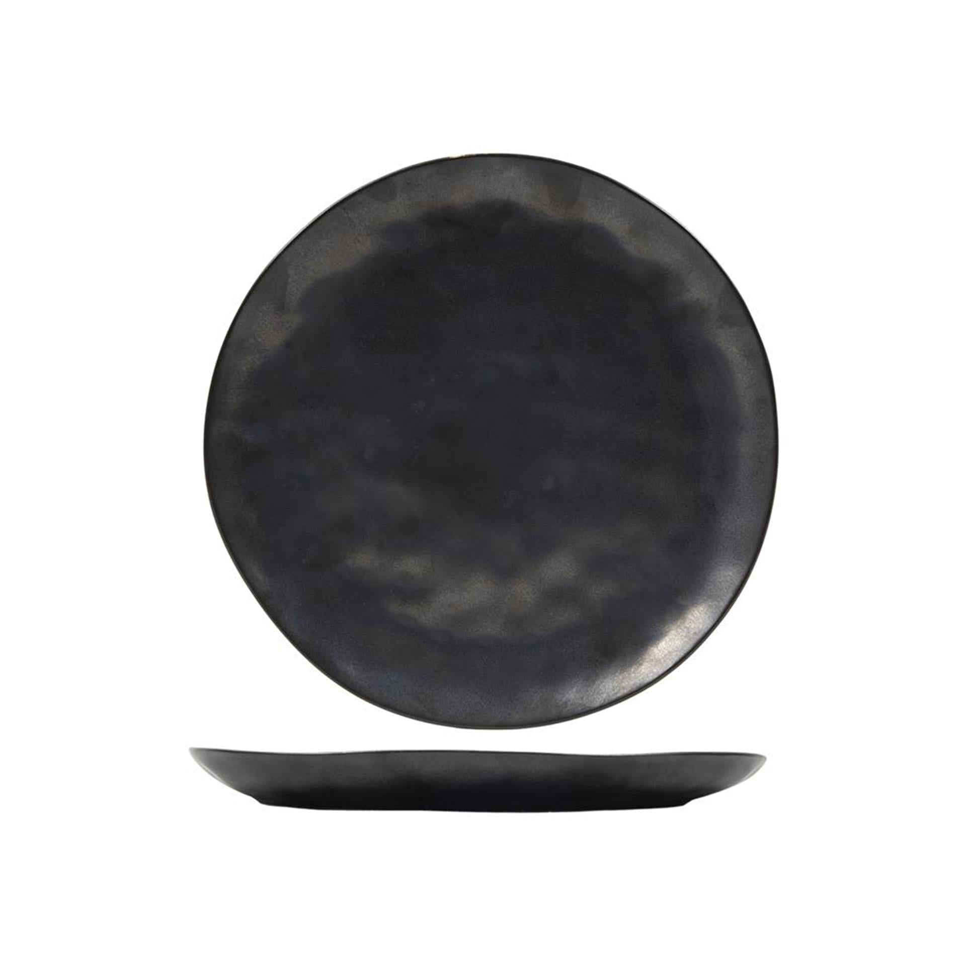 Svenska living dinerbord manhattan ø27,5cm doos a 6 stuks antraciet