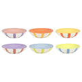 Diepbord summer stripes ø19cm 6 stuks