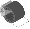Herth+buss spezialbefestigung clipfixbasic clipfix spacer h+b inner-d=7,5mm,l=30mm