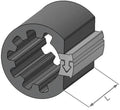 Herth+buss spezialbefestigung clipfixcycle clipfix spacer h+b inner-d=16.9mm,l=30mm